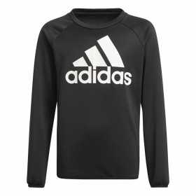 Jungen Sweater ohne Kapuze Adidas Designed To Move Big Logo Schwarz