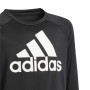 Jungen Sweater ohne Kapuze Adidas Designed To Move Big Logo Schwarz