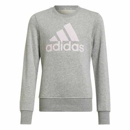 Sweatshirt ohne Kapuze für Mädchen Adidas Essentials Grau