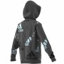 Unisex Hoodie Adidas Performance Dark grey