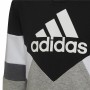 Sweat à capuche enfant Adidas Colorblock Fleece Noir Gris