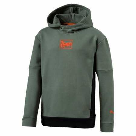 Tröja med huva Barn Puma Style Hoody B Laurel Wreath Oliv