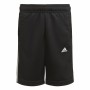 Sport Shorts for Kids Adidas D2M 3 Stripes Black