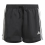 Short de Sport pour Enfants Adidas Designed To Move 3 band Noir