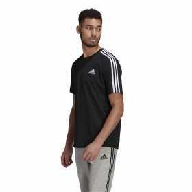 T-shirt Adidas Essentials 3 bandas Black