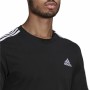 T-shirt Adidas Essentials 3 bandas Svart