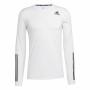 T-shirt Adidas Techfit Fitted 3 Bandas Vit