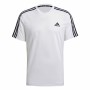 Chemisette aeroready Adidas D2M Sport 3 Bandas Blanc