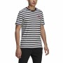 T-shirt Essentials Stripey Adidas Embroidered Logo Black