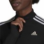 Women's long sleeve T-shirt Zíper 3/4 Adidas Hyperglam Black