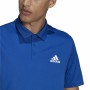 Men’s Short Sleeve Polo Shirt Adidas Aeroready Blue