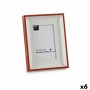 Photo frame Crystal Red White Plastic (2,5 x 21 x 16 cm) (6 Units)