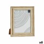 Fotorahmen Kristall Gold Holz Braun Kunststoff (26 x 2 x 31 cm) (6 Stück)