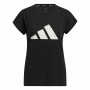 Women’s Short Sleeve T-Shirt Adidas Training 3 Bandas Black