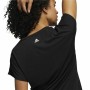 Damen Kurzarm-T-Shirt Adidas Training 3 Bandas Schwarz