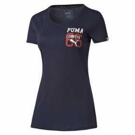 T-shirt med kortärm Dam Puma Style Athl Tee Mörkblå
