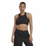 Haut de Sport pour Femme Adidas Studio Wrapeed Rib Noir