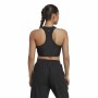 Haut de Sport pour Femme Adidas Studio Wrapeed Rib Noir