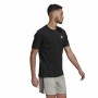 Men’s Short Sleeve T-Shirt Adidas Embroidered Small Logo Black