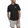 T-shirt à manches courtes homme Adidas Embroidered Small Logo Noir