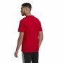 T-shirt med kortärm Herr Adidas Essential Logo Röd
