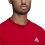 T-shirt med kortärm Herr Adidas Essential Logo Röd
