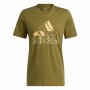 Herren Kurzarm-T-Shirt Adidas Art Bos Graphic Olive