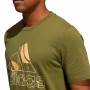 Men’s Short Sleeve T-Shirt Adidas Art Bos Graphic Olive