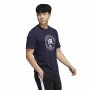 T-shirt med kortärm Herr Adidas Embroidered GT Svart