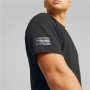 Herren Kurzarm-T-Shirt Puma Ultrabreathe Triblend Schwarz