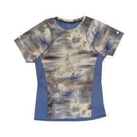 T-shirt med kortärm Dam Puma Graphic Tee Blå