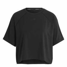 Women’s Short Sleeve T-Shirt Adidas Aeroready Wrap-Back Black