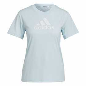 Damen Kurzarm-T-Shirt Adidas Move Logo Sport Türkis
