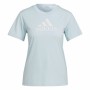 Damen Kurzarm-T-Shirt Adidas Move Logo Sport Türkis