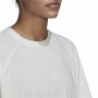 T-shirt à manches courtes femme Adidas Aeroready Wrap-Back Blanc