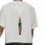 T-shirt med kortärm Dam Adidas Aeroready Wrap-Back Vit