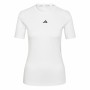 Damen Kurzarm-T-Shirt Adidas Techfit Training Weiß