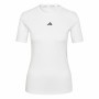 T-shirt med kortärm Dam Adidas Techfit Training Vit