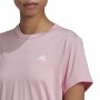 T-shirt med kortärm Dam Adidas Training Minimal Rosa