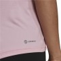 Damen Kurzarm-T-Shirt Adidas Training Minimal Rosa