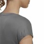 Damen Kurzarm-T-Shirt Adidas Dunkelgrau