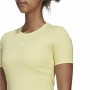 T-shirt à manches courtes femme Adidas Techfit Training Jaune