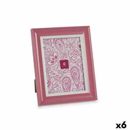 Photo frame Crystal Pink Plastic (6 Units) (2 x 26 x 21 cm)