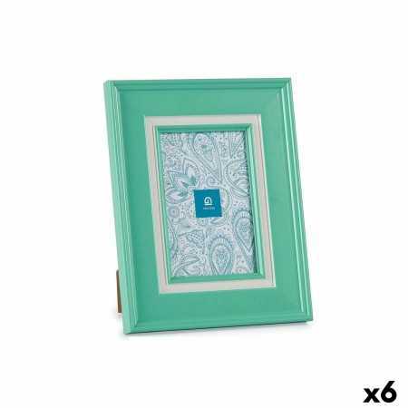 Photo frame Crystal Green Plastic (6 Units) (2 x 23 x 18 cm)