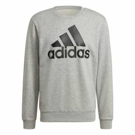 Sweat sans capuche homme Adidas Essential Big Logo Gris