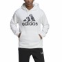 Herren Sweater mit Kapuze Adidas Essentials Camo Weiß