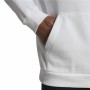 Herren Sweater mit Kapuze Adidas Essentials Camo Weiß