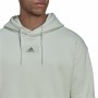 Herren Sweater mit Kapuze Adidas Essentials FeelVivid Hellgrün