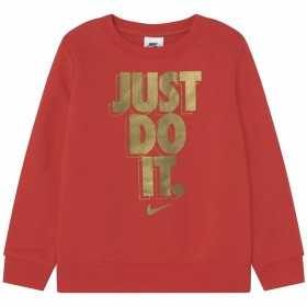 Jungen Sweater ohne Kapuze Nike Gifting Rot