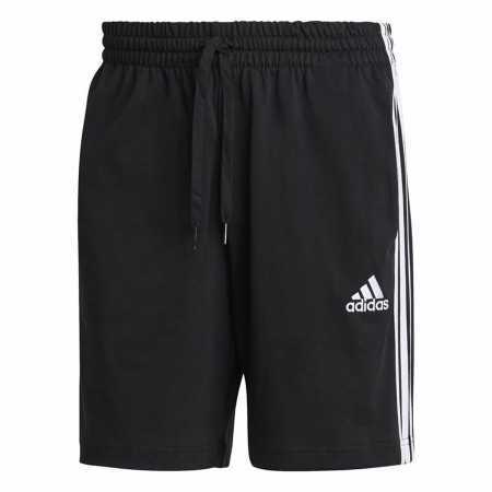 Short de Sport pour Homme Adidas Essentials 3 Stripes Aeroready Noir